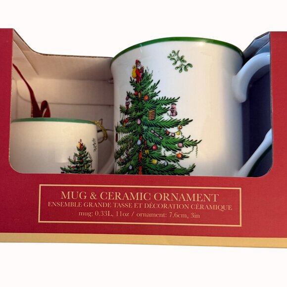 Spode Christmas Tree Gift Set Mug Ornament - Picture 2 of 11